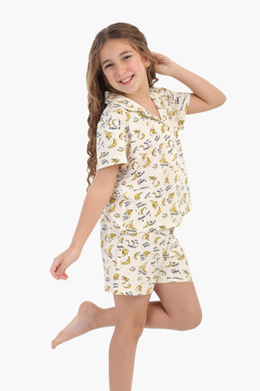 Girly Bananas Print Pyjama