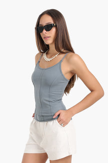 Seamless Microfiber Corset Top