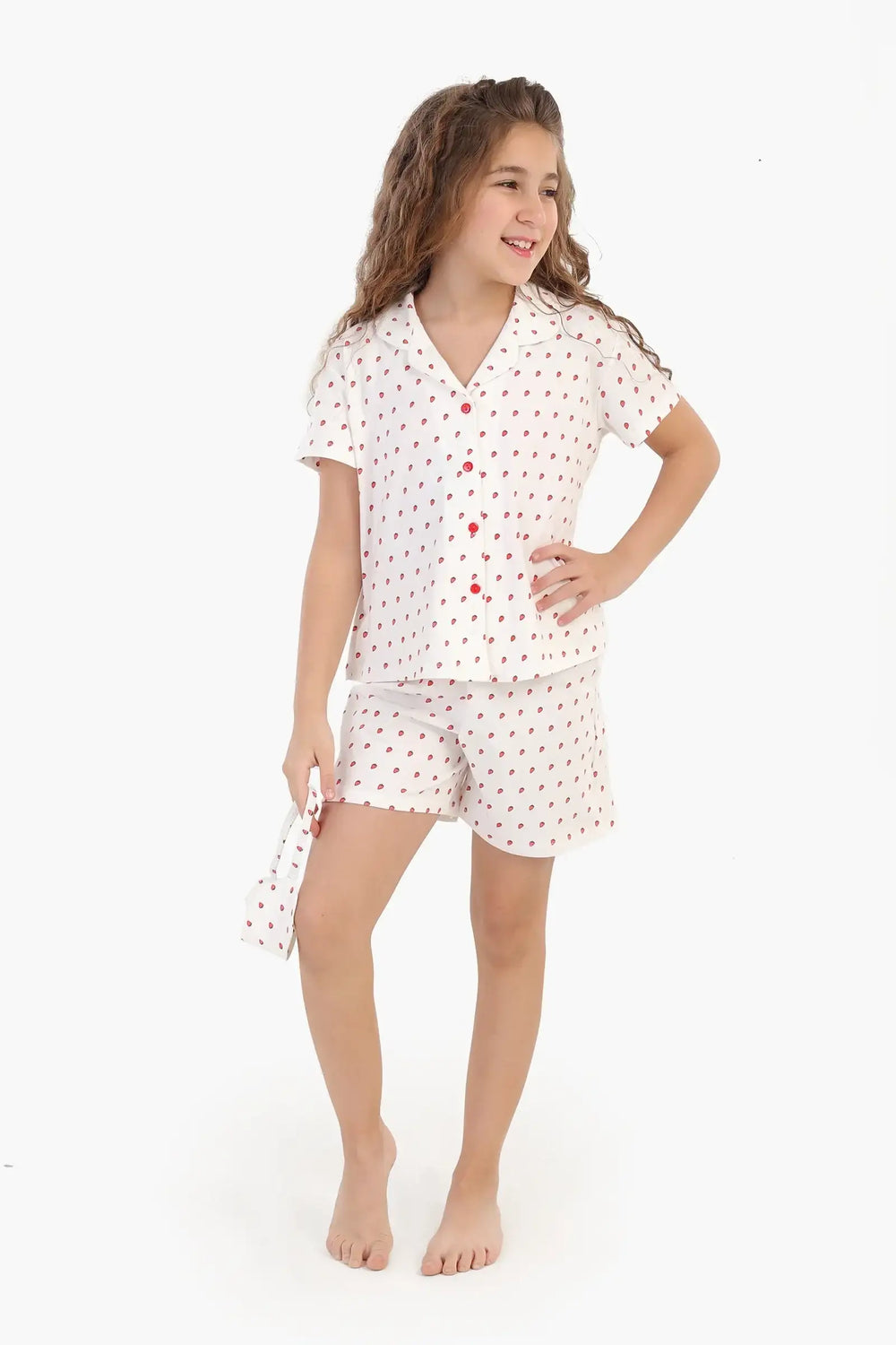 Girly Pyjama Set + Sleeping Mask