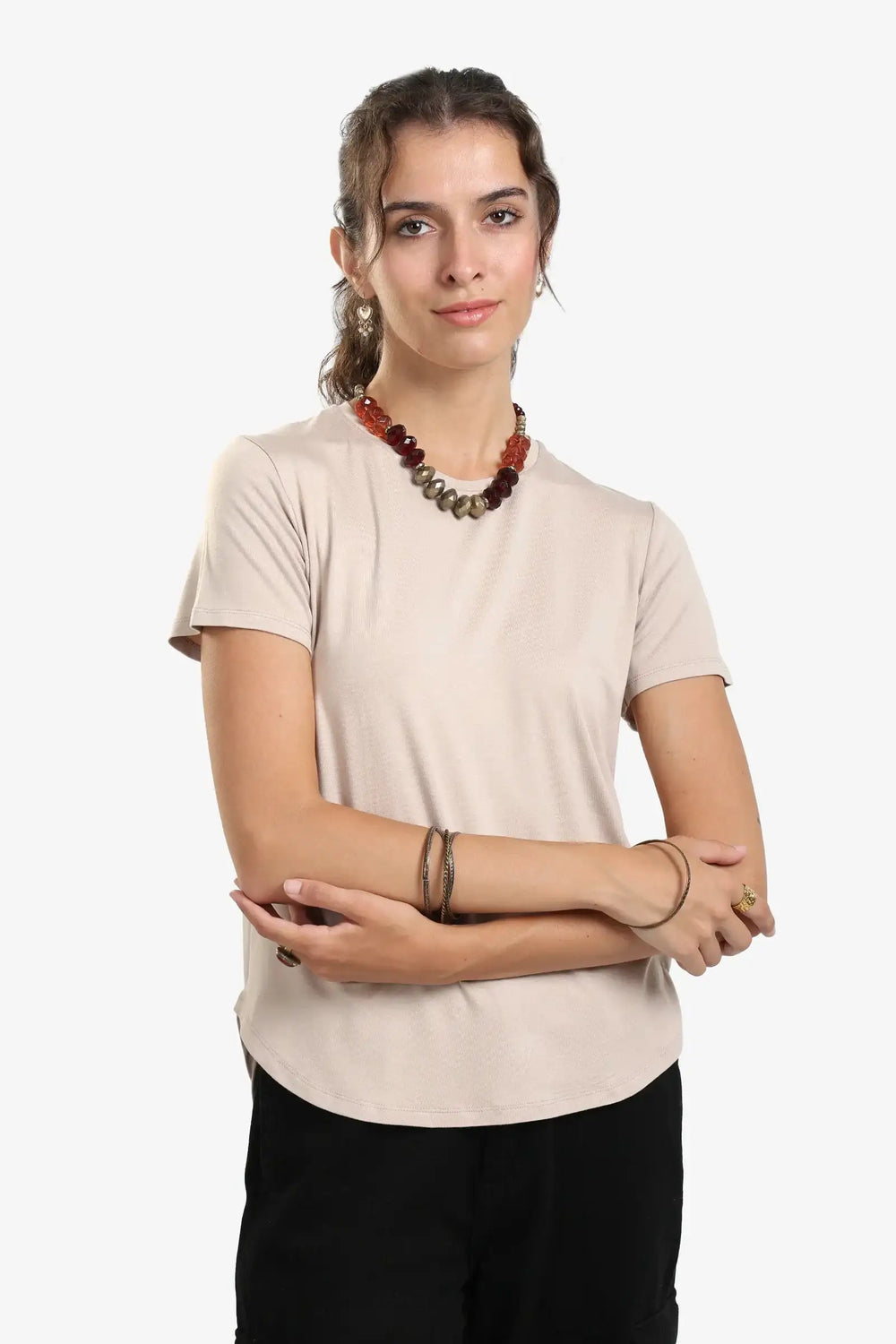 Asymmetrical Hem Basic Top