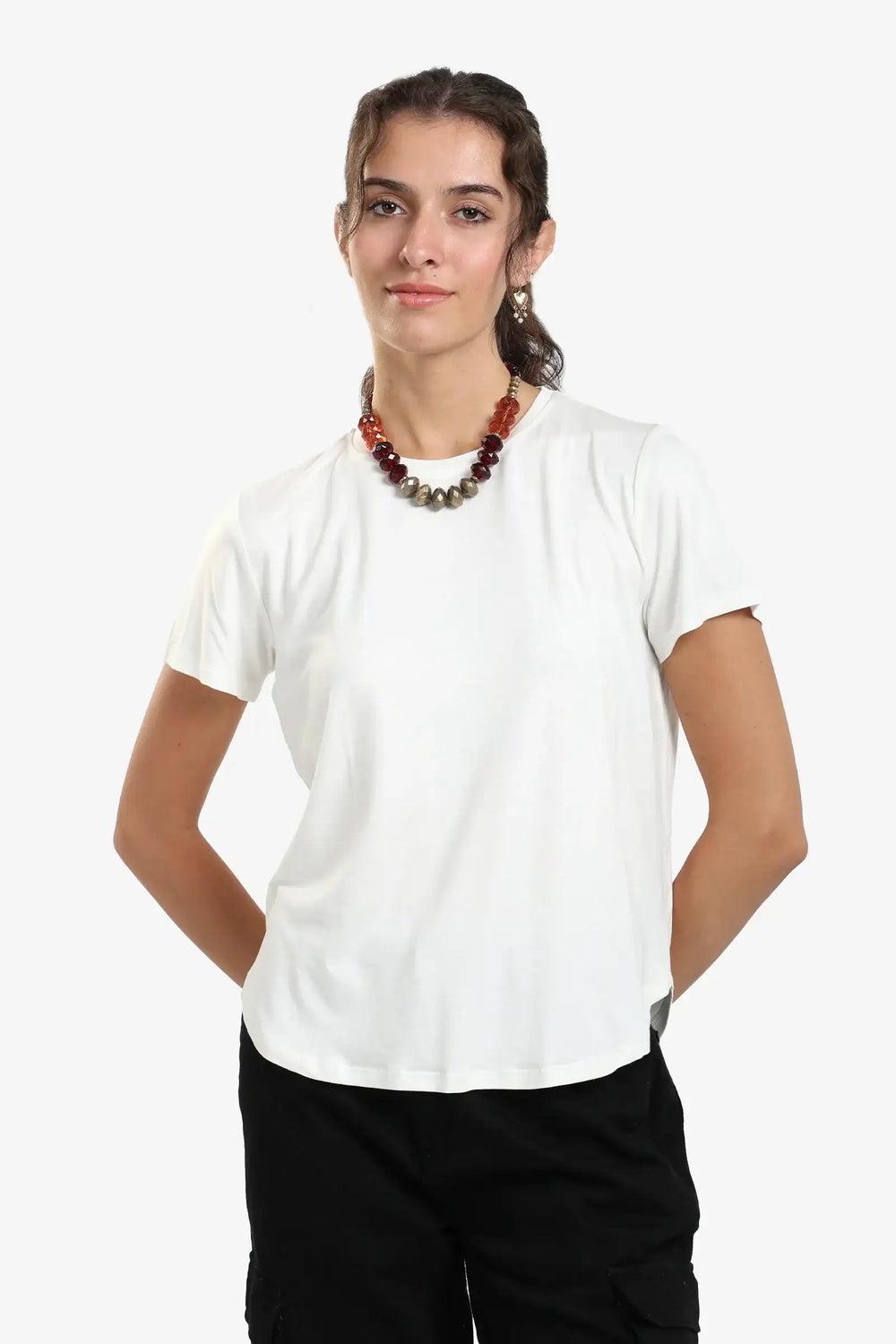 Asymmetrical Hem Basic Top