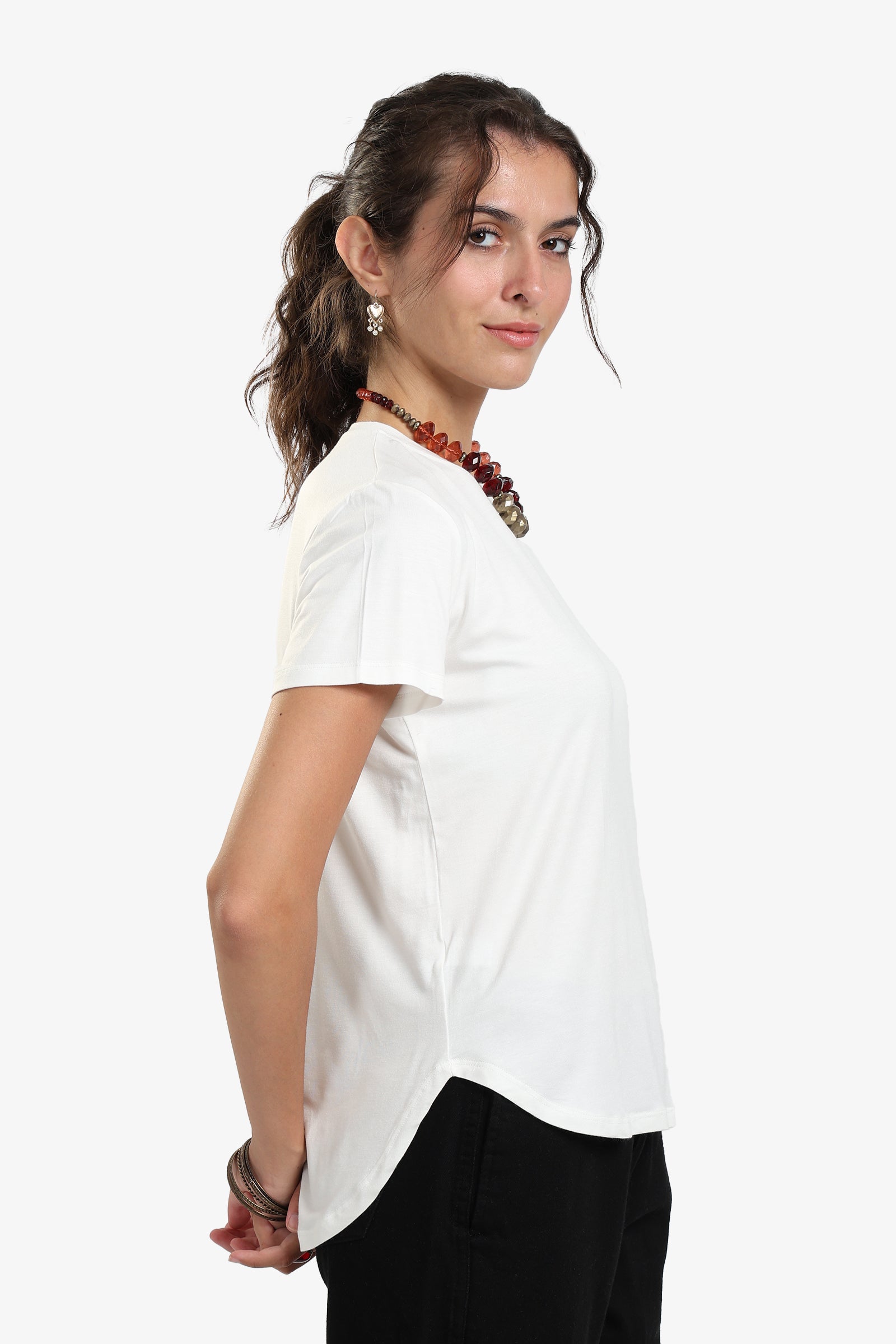Asymmetrical Hem Basic Top