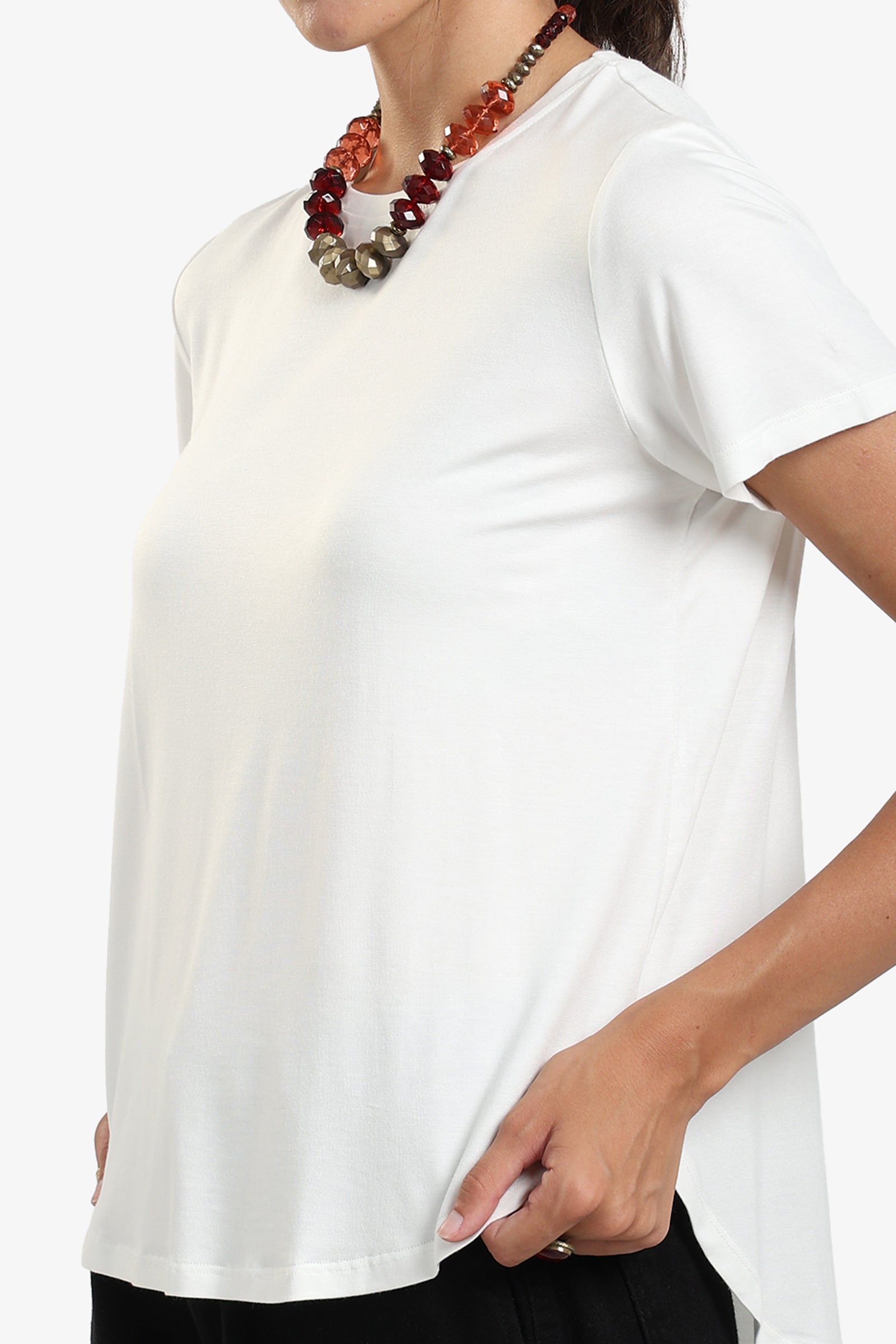Asymmetrical Hem Basic Top