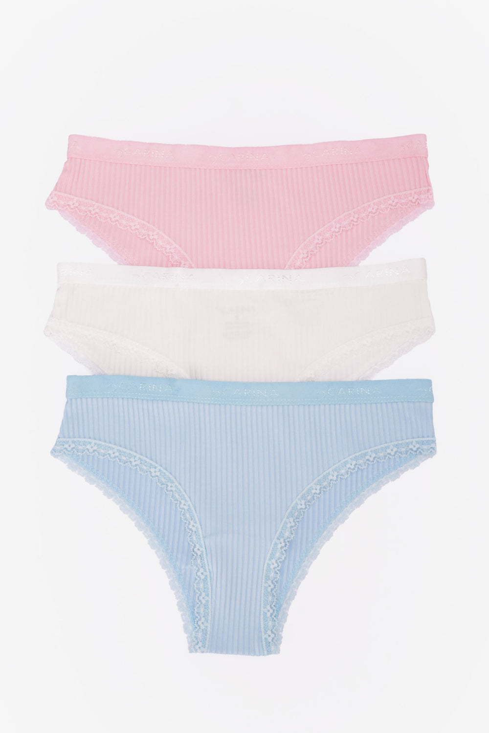 مجموعة من 3 بانتي بيكيني ملون