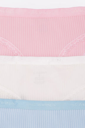 مجموعة من 3 بانتي بيكيني ملون