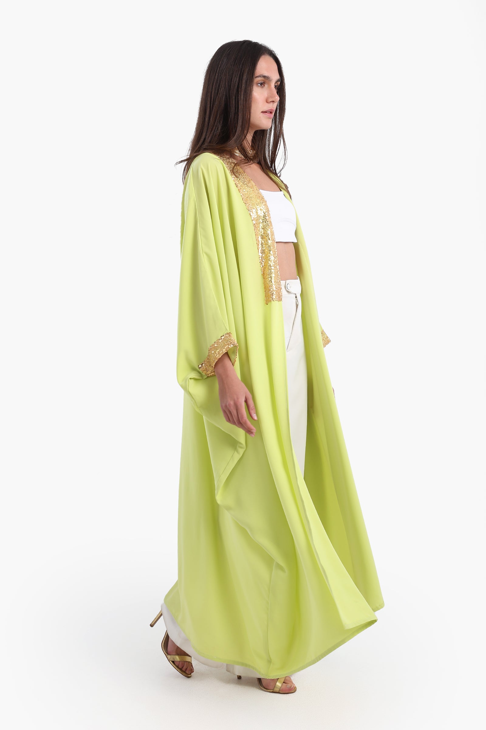 Relaxed Fit Abaya with Sequins