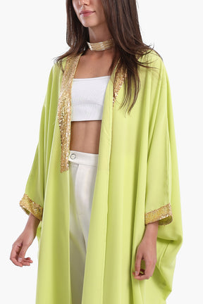 Relaxed Fit Abaya with Sequins