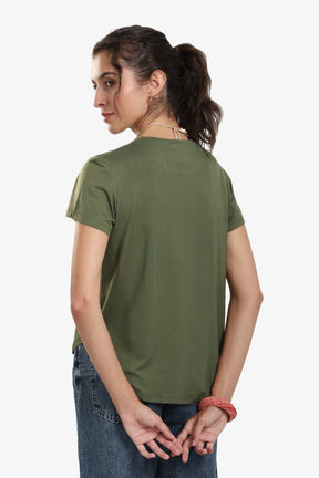 Asymmetrical Hem Basic Top