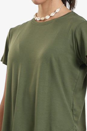 Asymmetrical Hem Basic Top