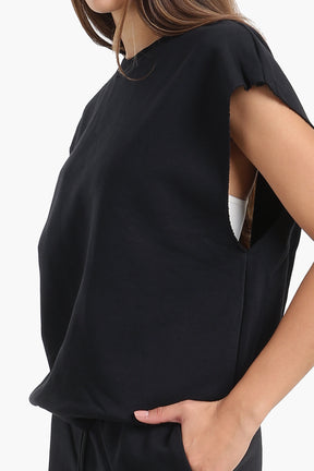 Open-Back Lounge Sweatshirt