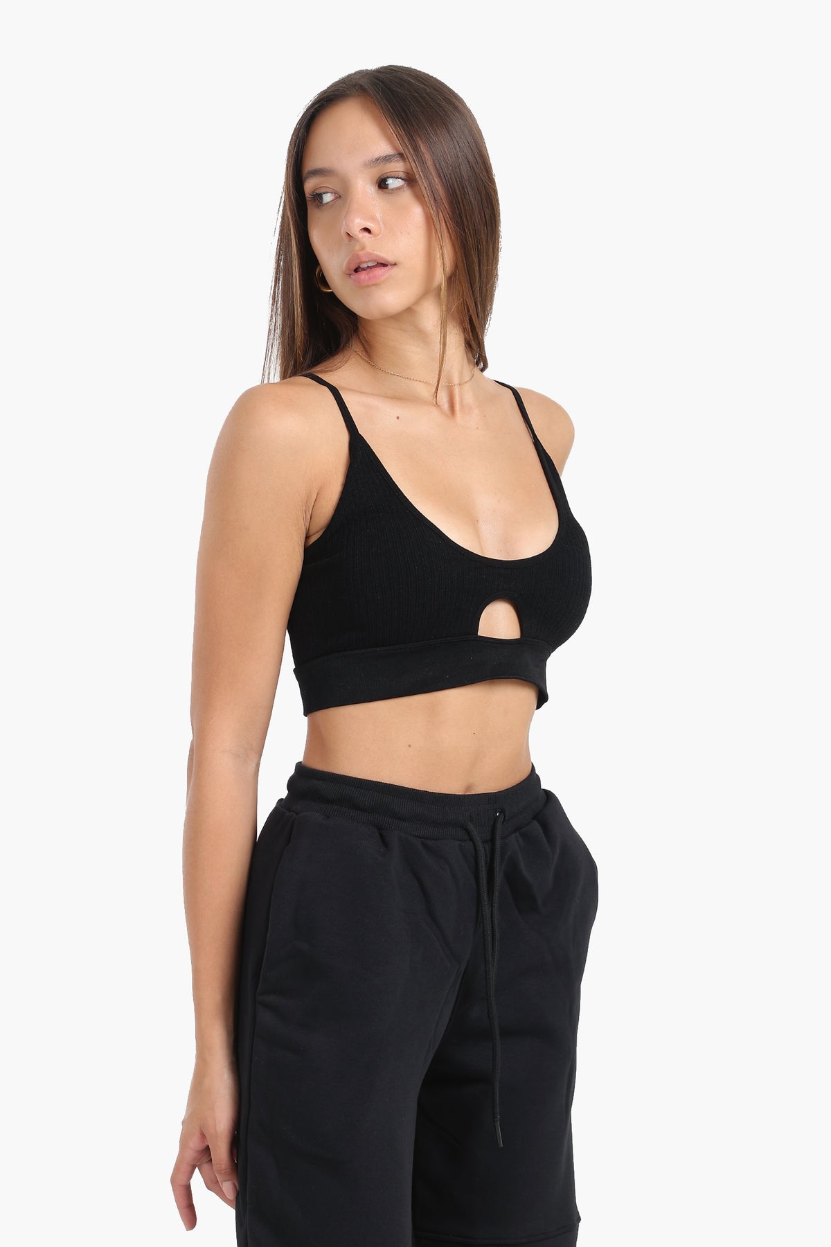 Soft Bra with Keyhole Design