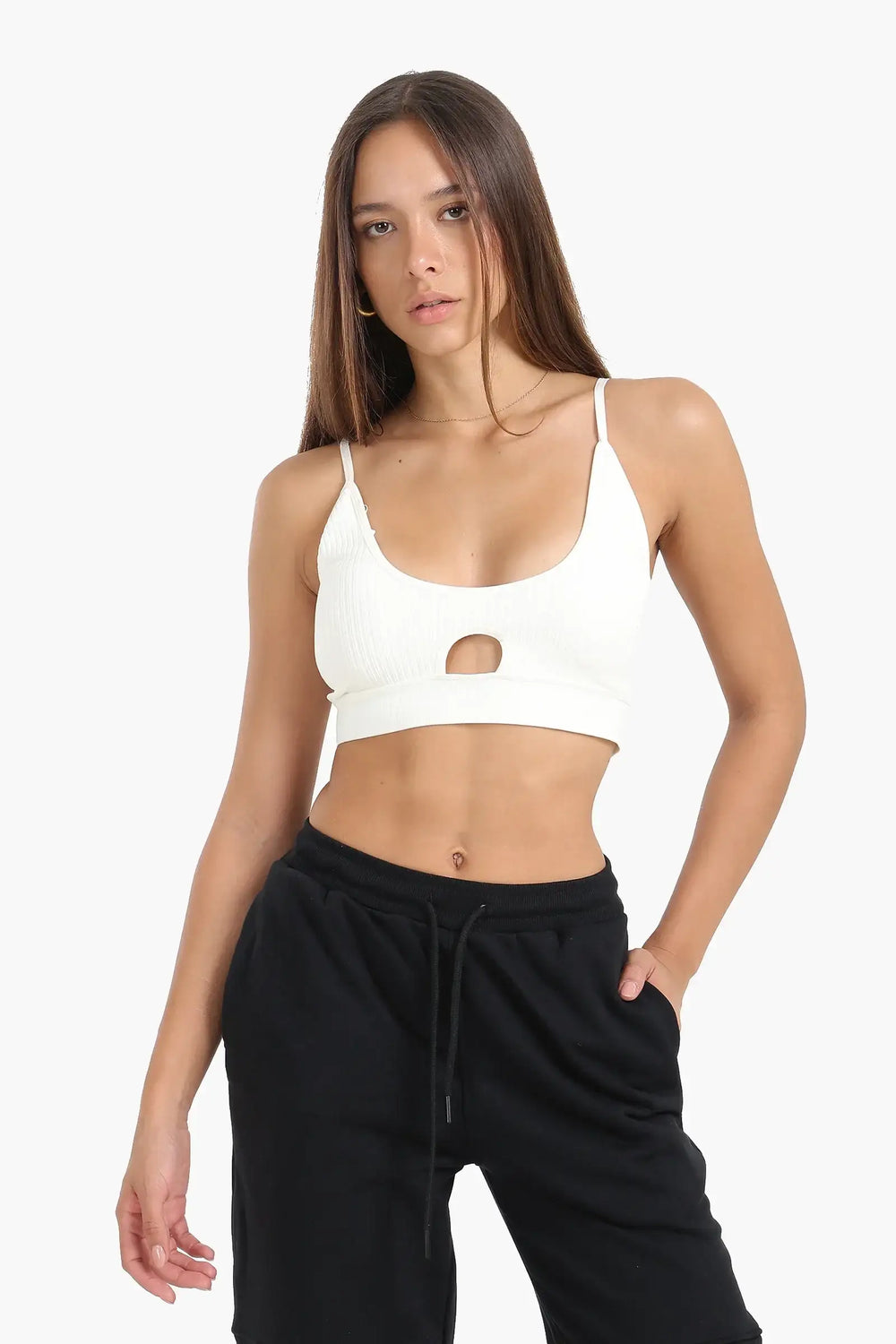 Soft Bra with Keyhole Design