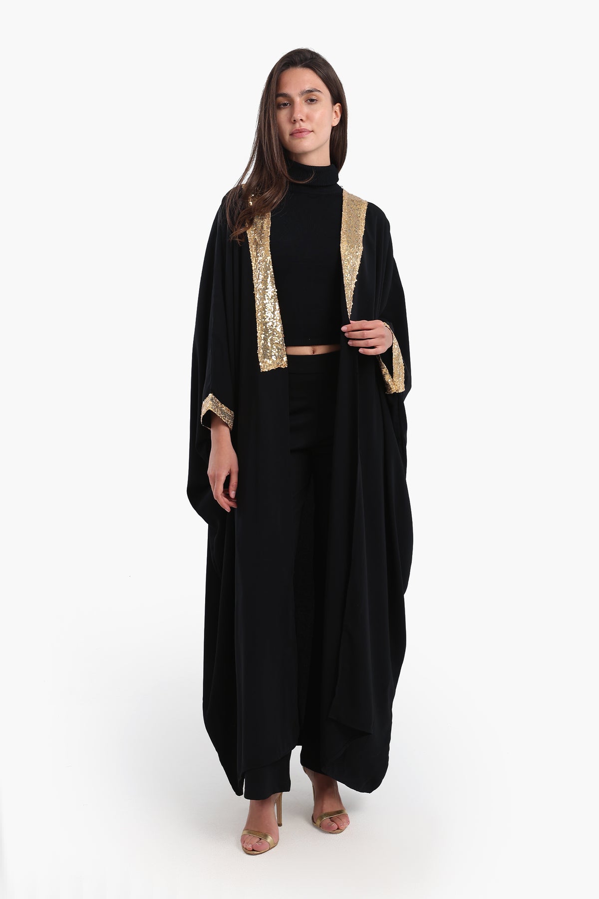 Relaxed Fit Abaya with Sequins