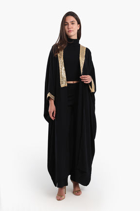 Relaxed Fit Abaya with Sequins