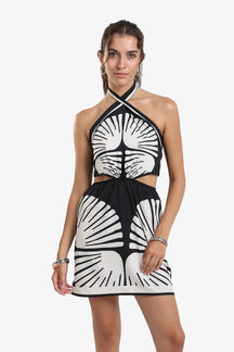 Printed Mini Beach Dress