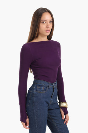 Seamless Microfiber Backless Top