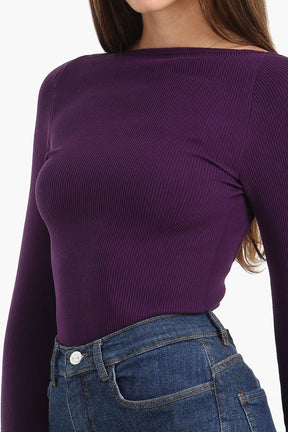 Seamless Microfiber Backless Top