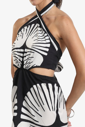 Printed Mini Beach Dress