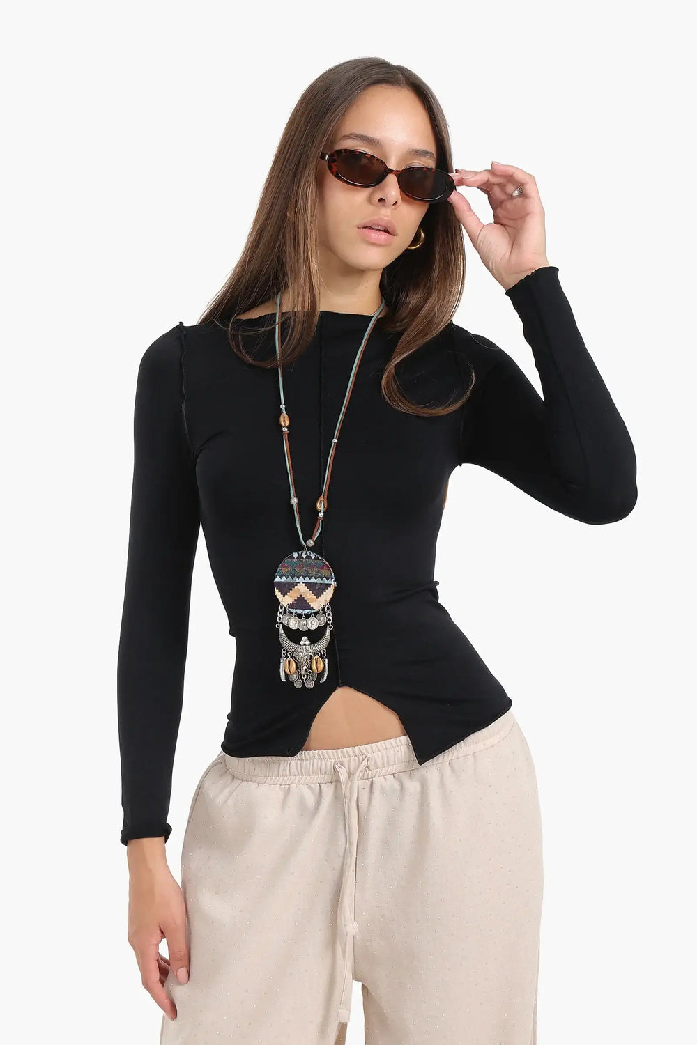 Seamless Microfiber Piping Top