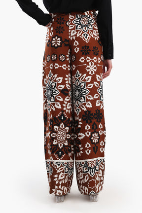 All Over Printed Pants with Belt