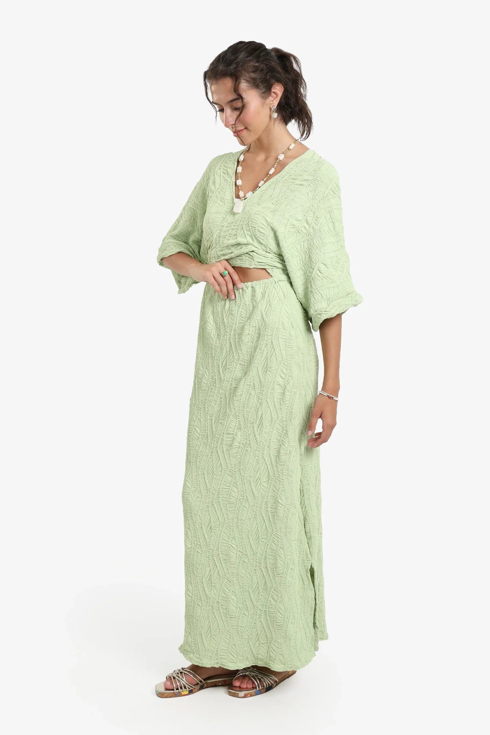 Front Cut-Out Beach Dress