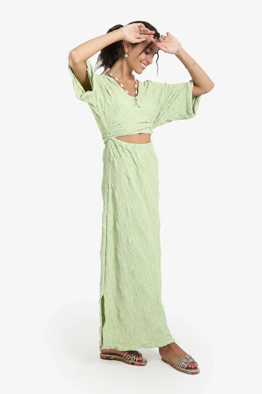 Front Cut-Out Beach Dress