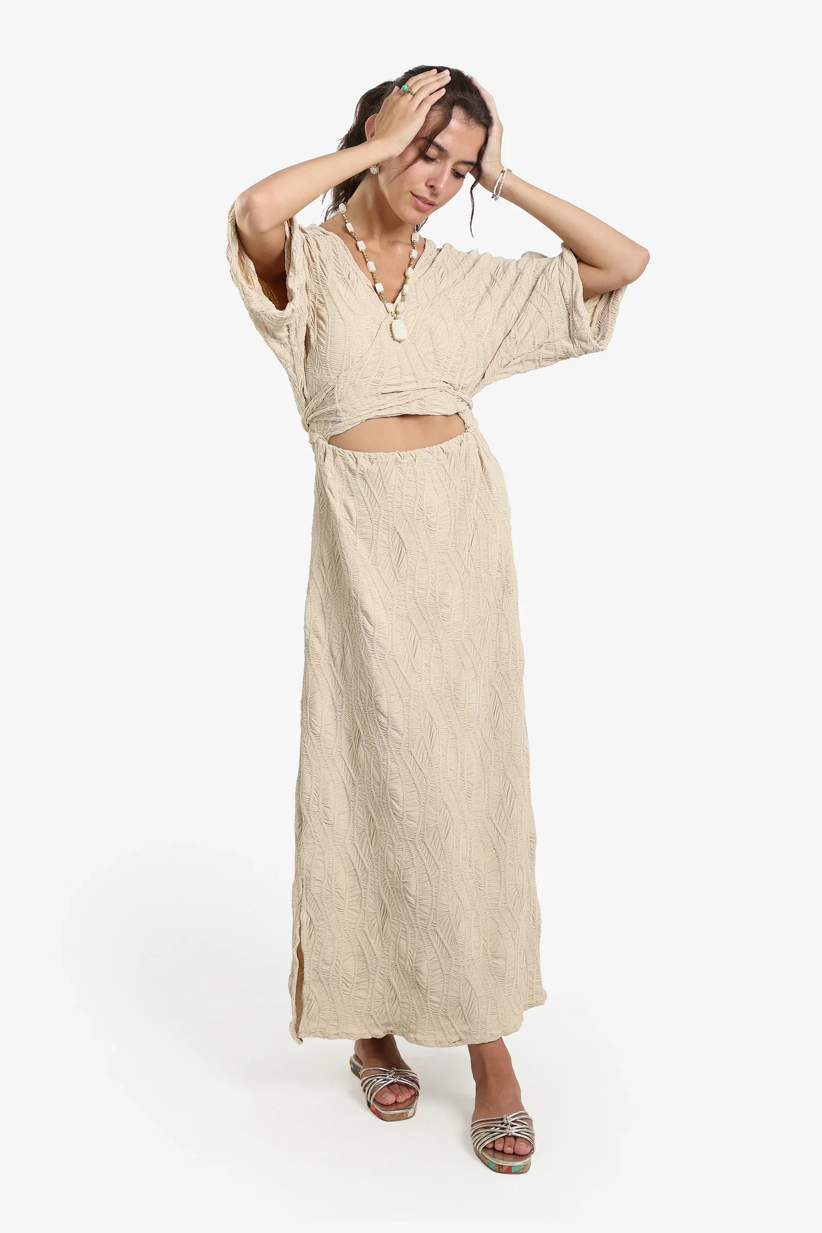 Front Cut-Out Beach Dress