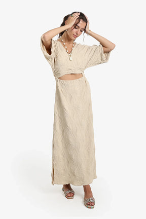 Front Cut-Out Beach Dress