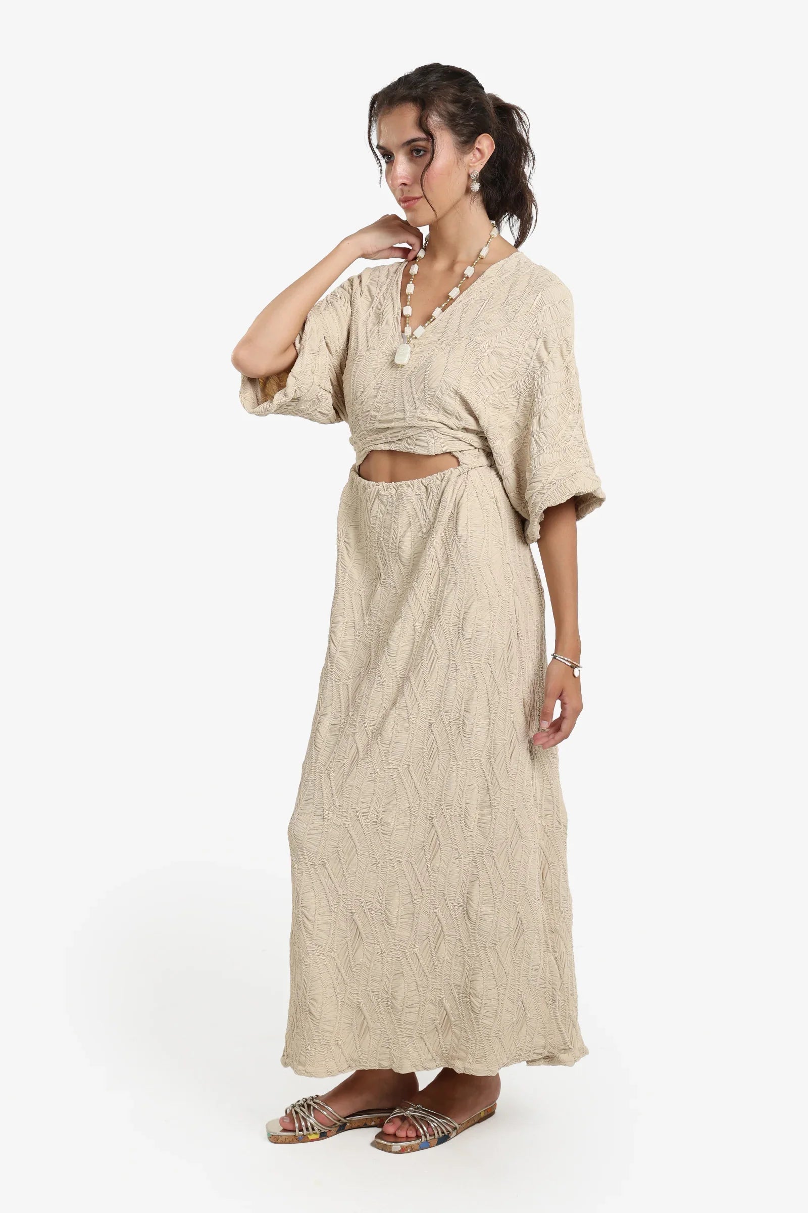 Front Cut-Out Beach Dress