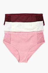 Pack of 3 Colored Brief Panties