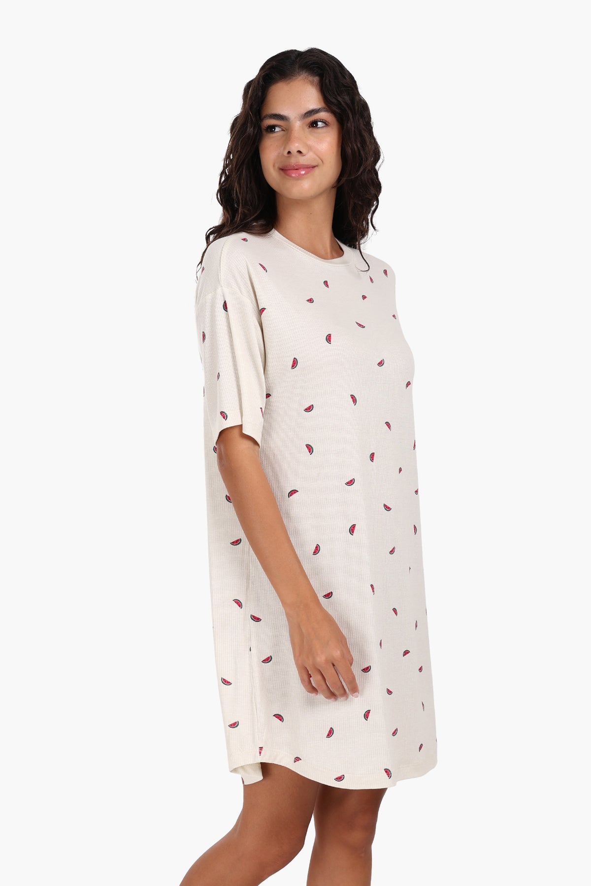 Watermelon Print Viscose Nightgown