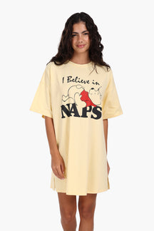 Light Yellow Printed Nightgown
