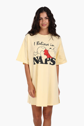 Light Yellow Printed Nightgown