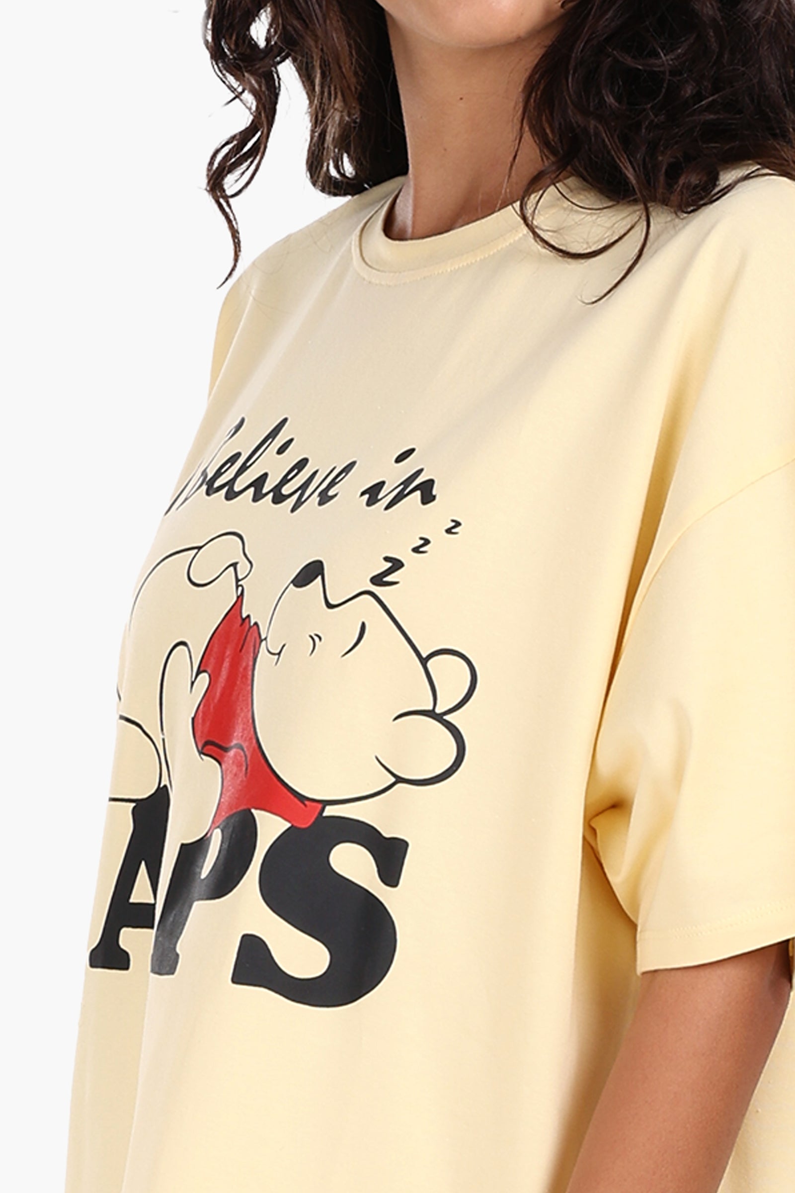 Light Yellow Printed Nightgown