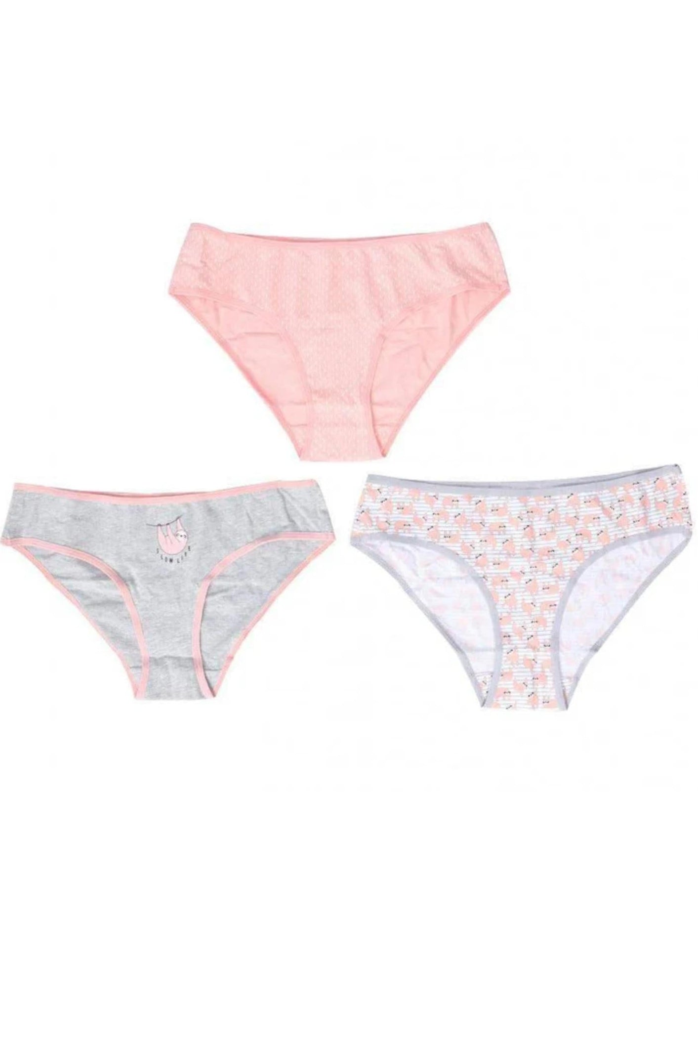 Printed Bikini Panties - 3 Pcs