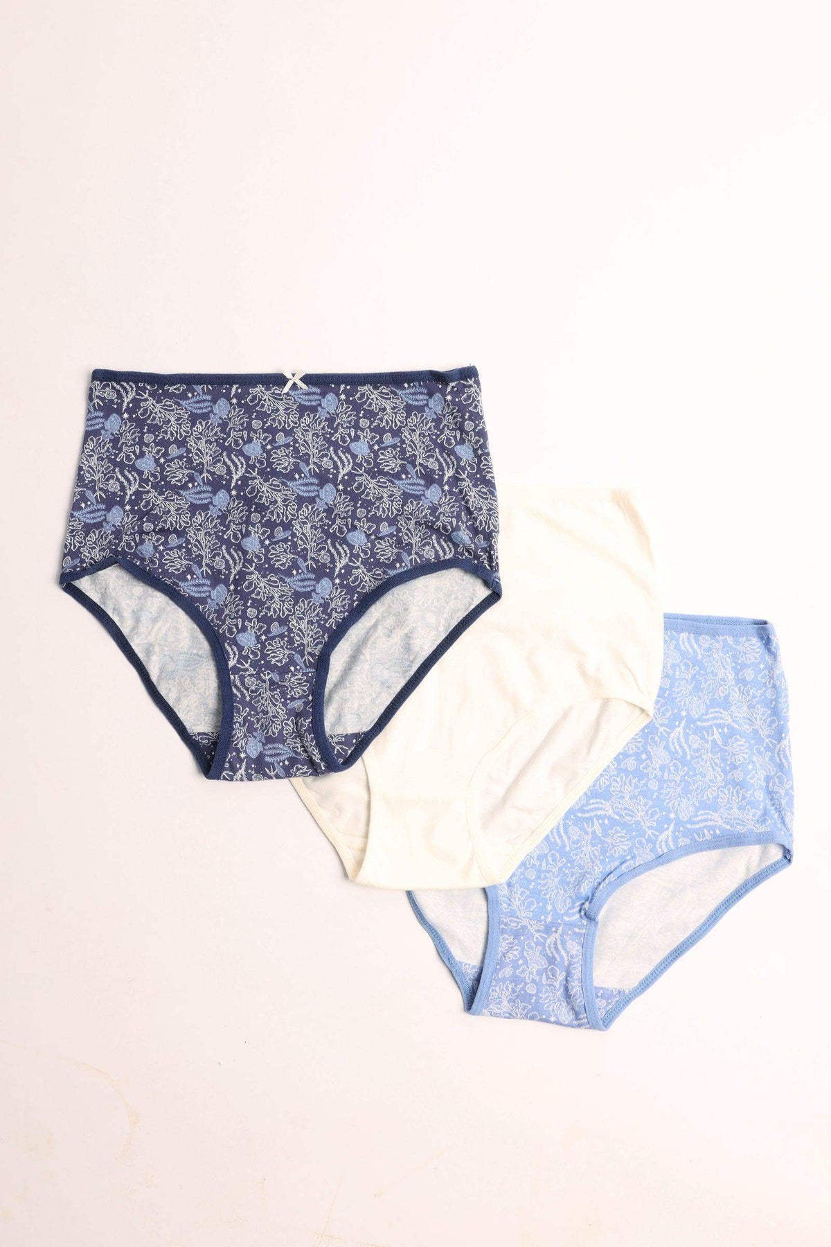 Pack of 3 Colored Full Brief Panties - Carina - كارينا