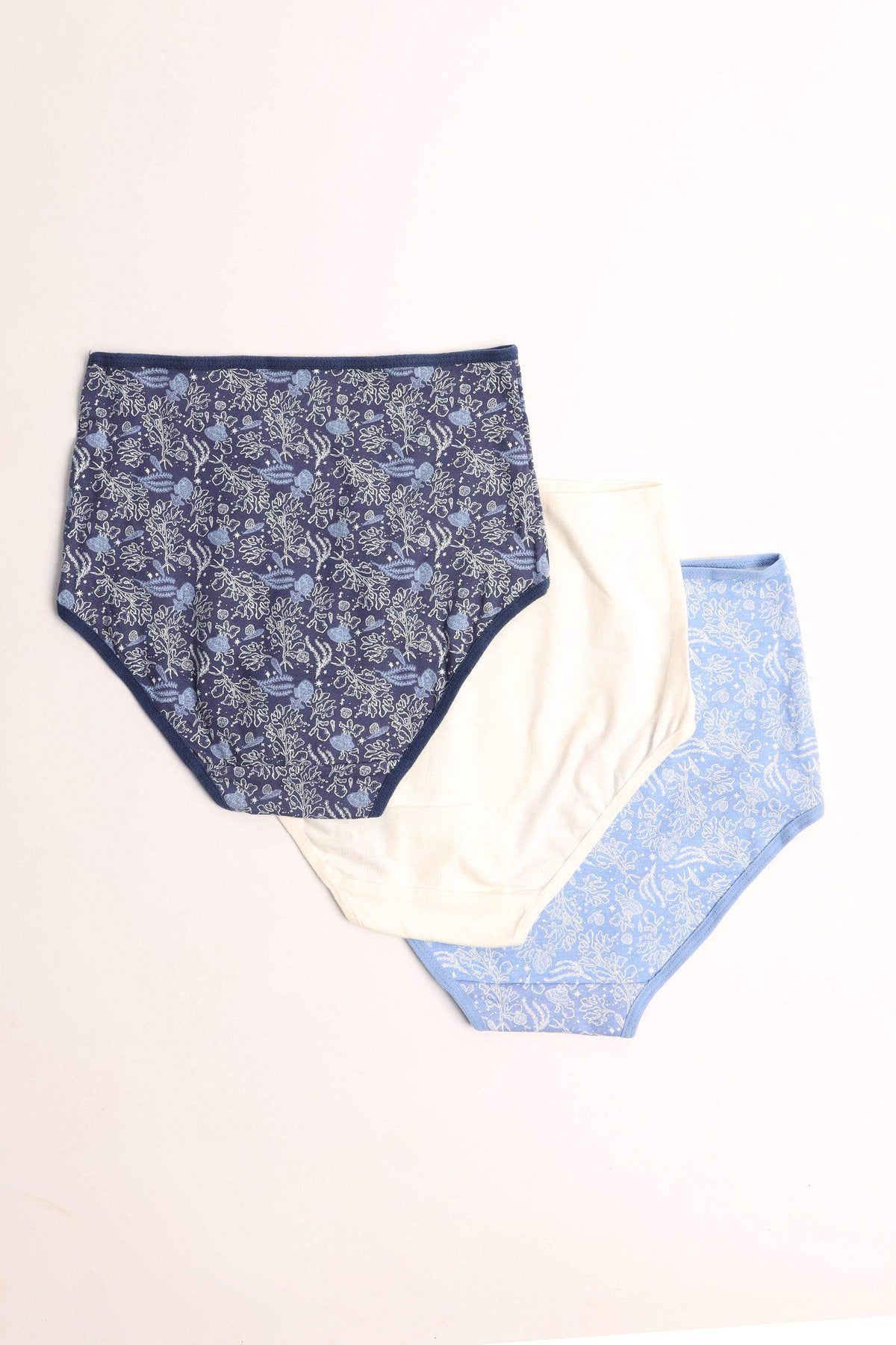 Pack of 3 Colored Full Brief Panties - Carina - كارينا