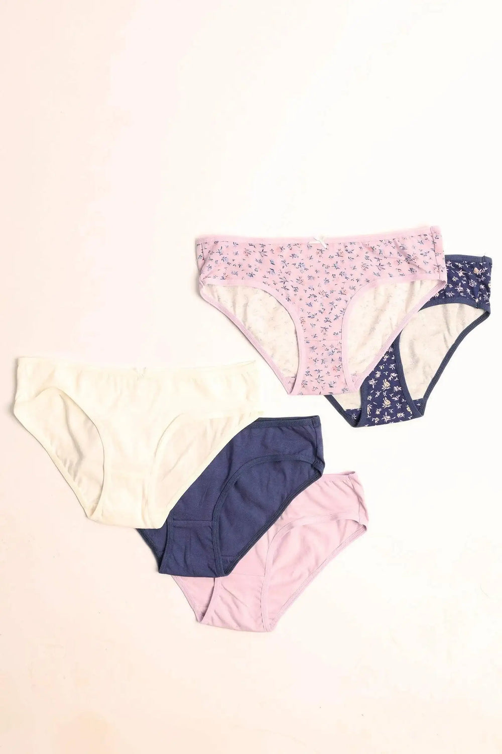 Pack of 5 Colored Bikini Panties - Carina - كارينا
