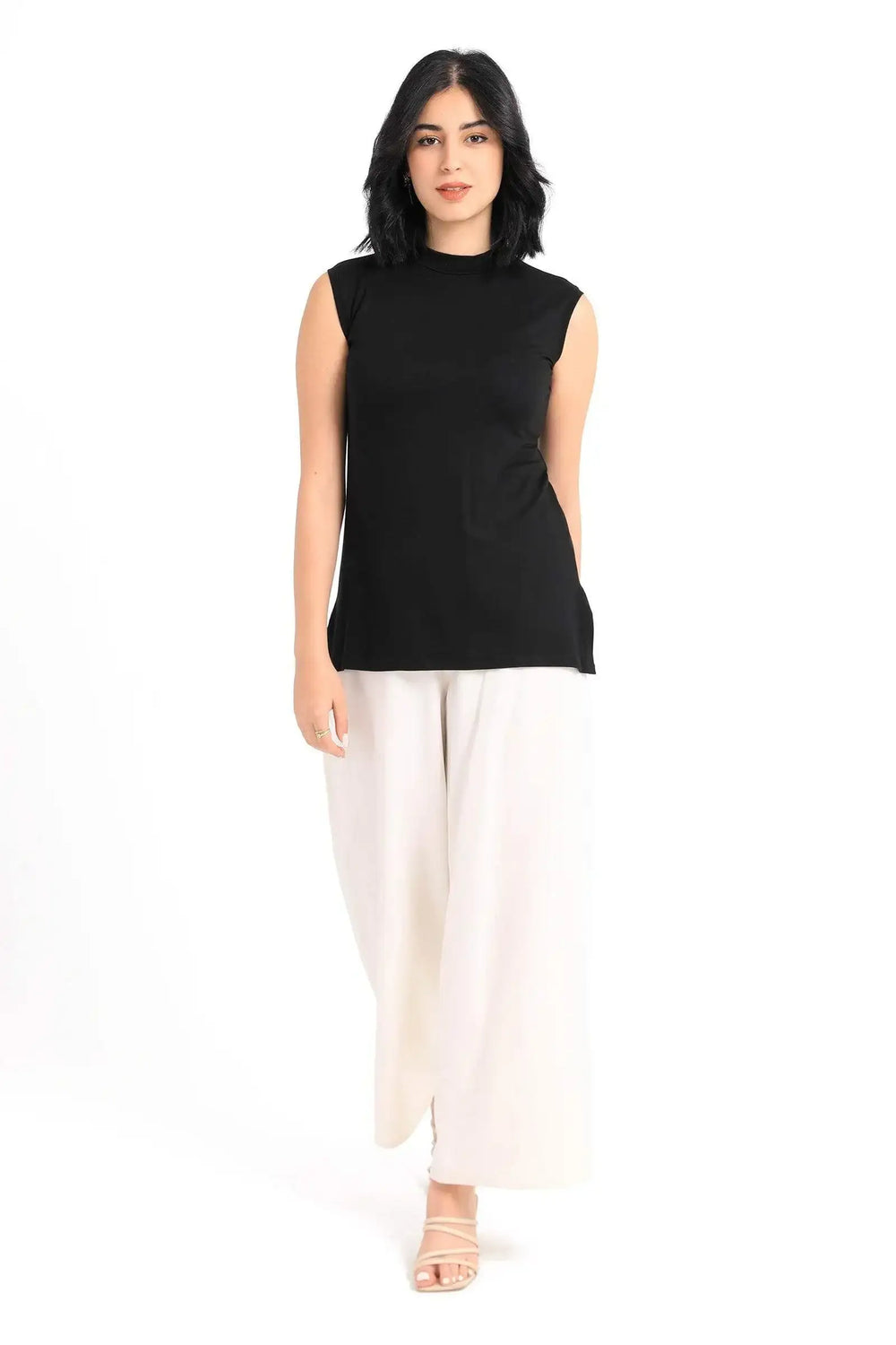 High Neck Sleeveless Top - Carina - كارينا