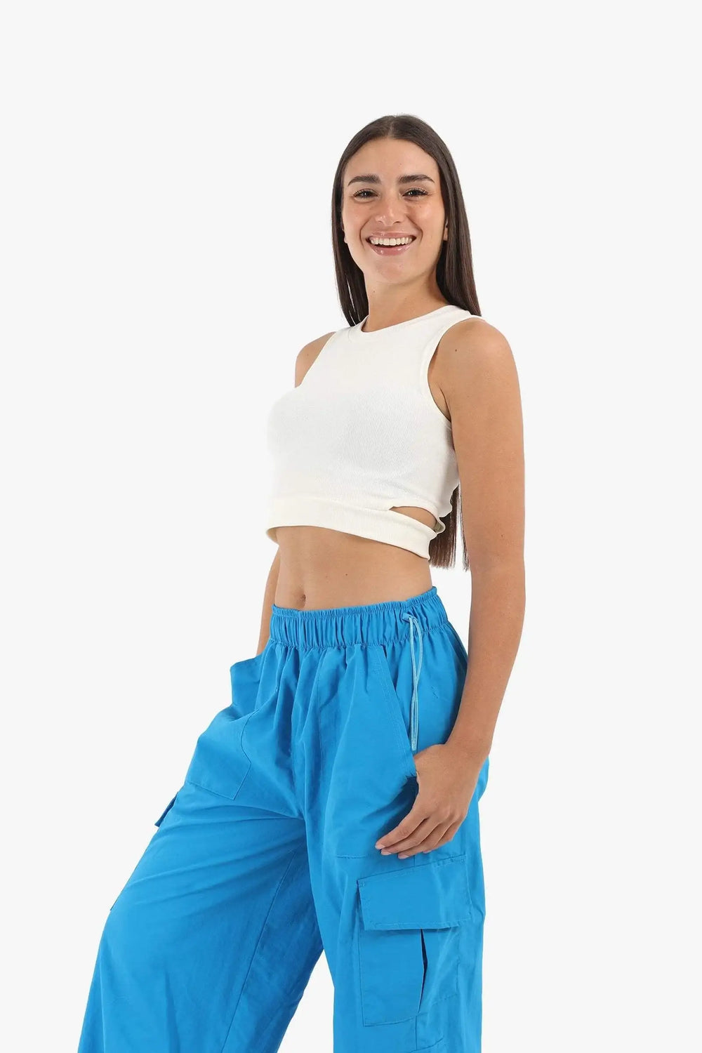 Ribbed Top with Cut Out Sides - Carina - كارينا