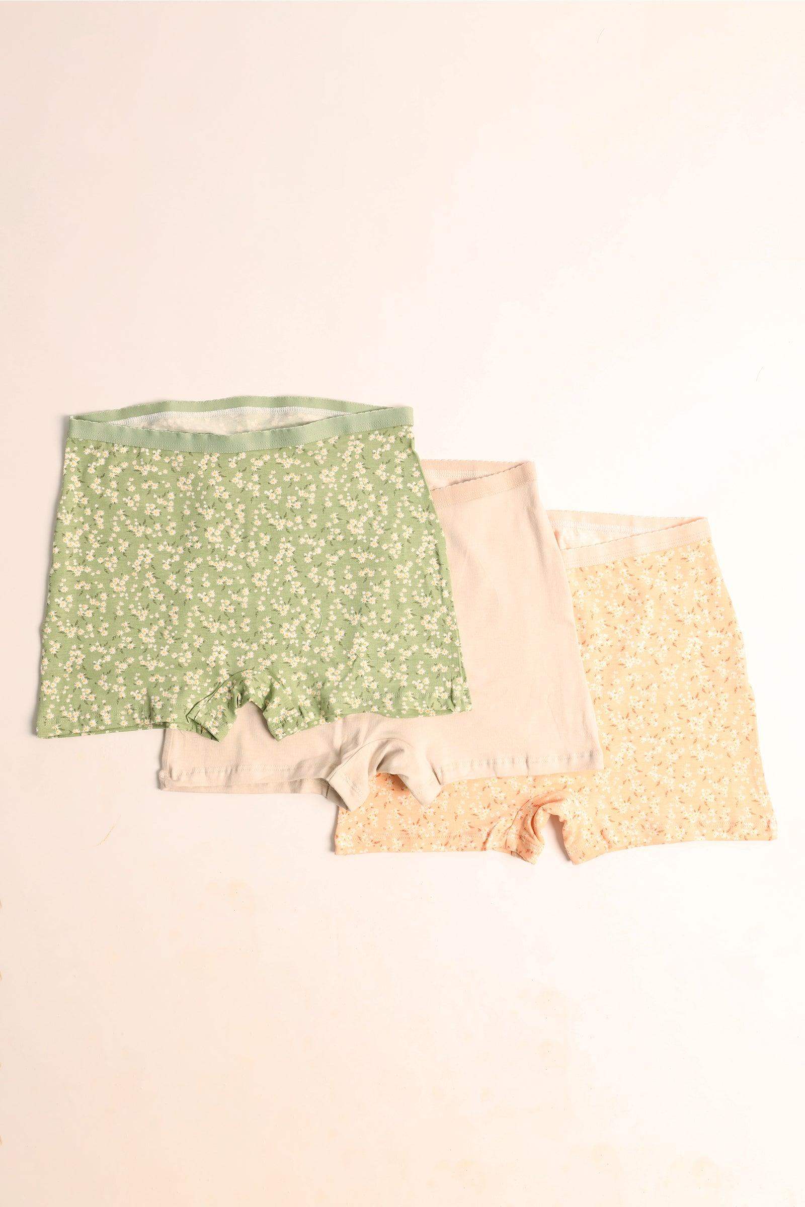 Pack of 3 Colored Short Panties - Carina - كارينا