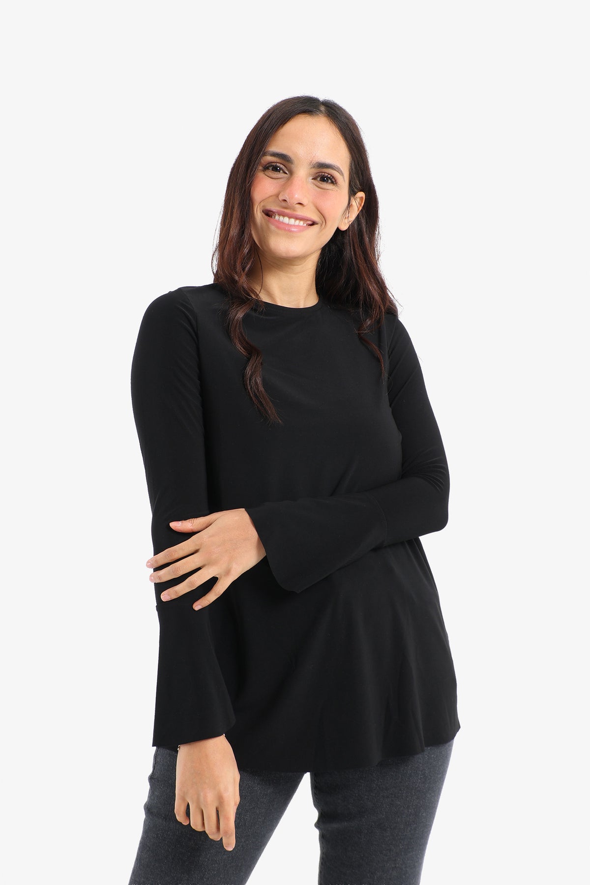 Voile Bell Sleeves Blouse