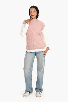 Wool Cape Sleeves Pullover