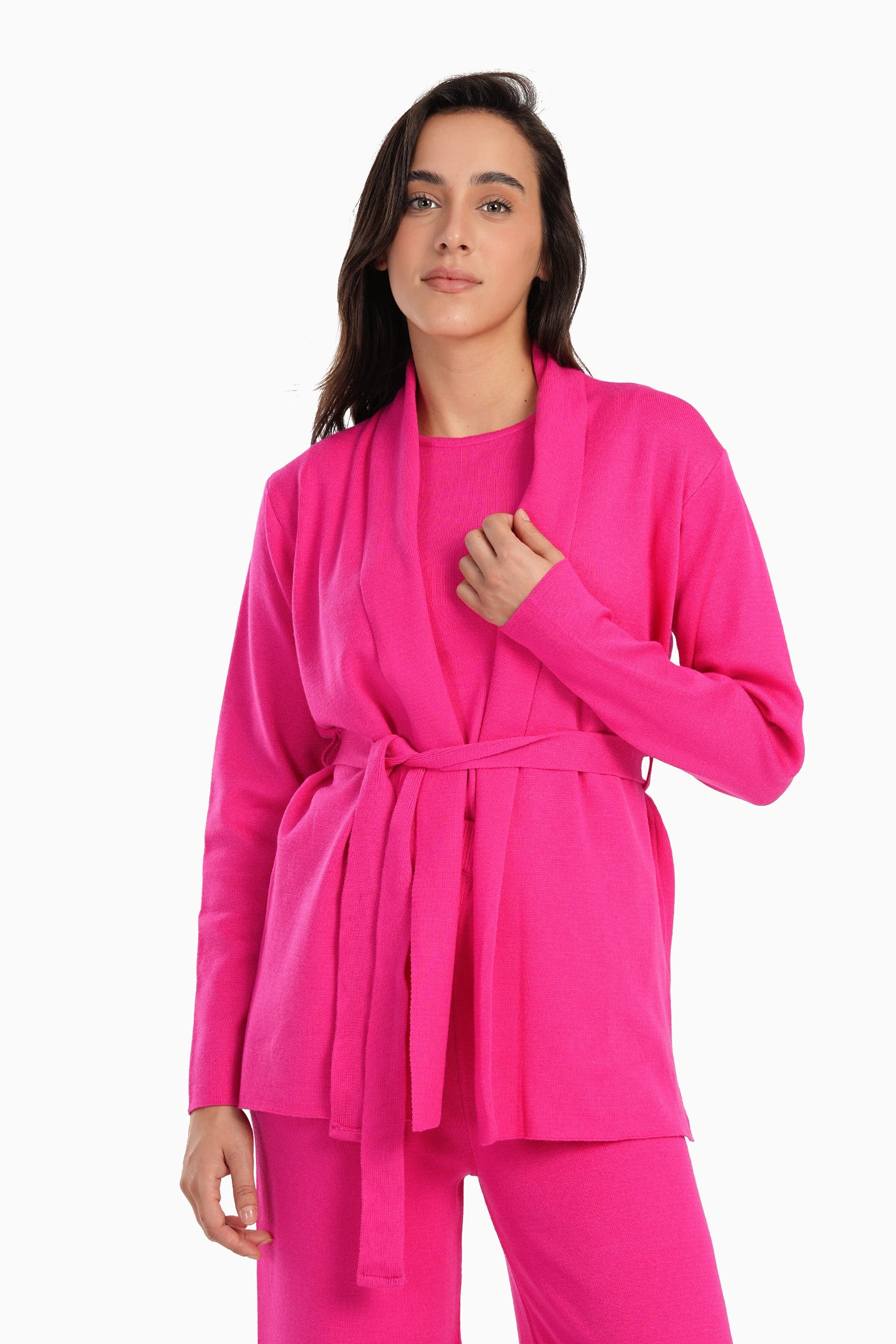 Lounge Cardigan with Folded Collar