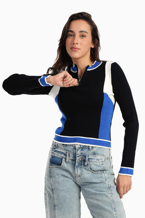 Tritone Mock Neck Pullover