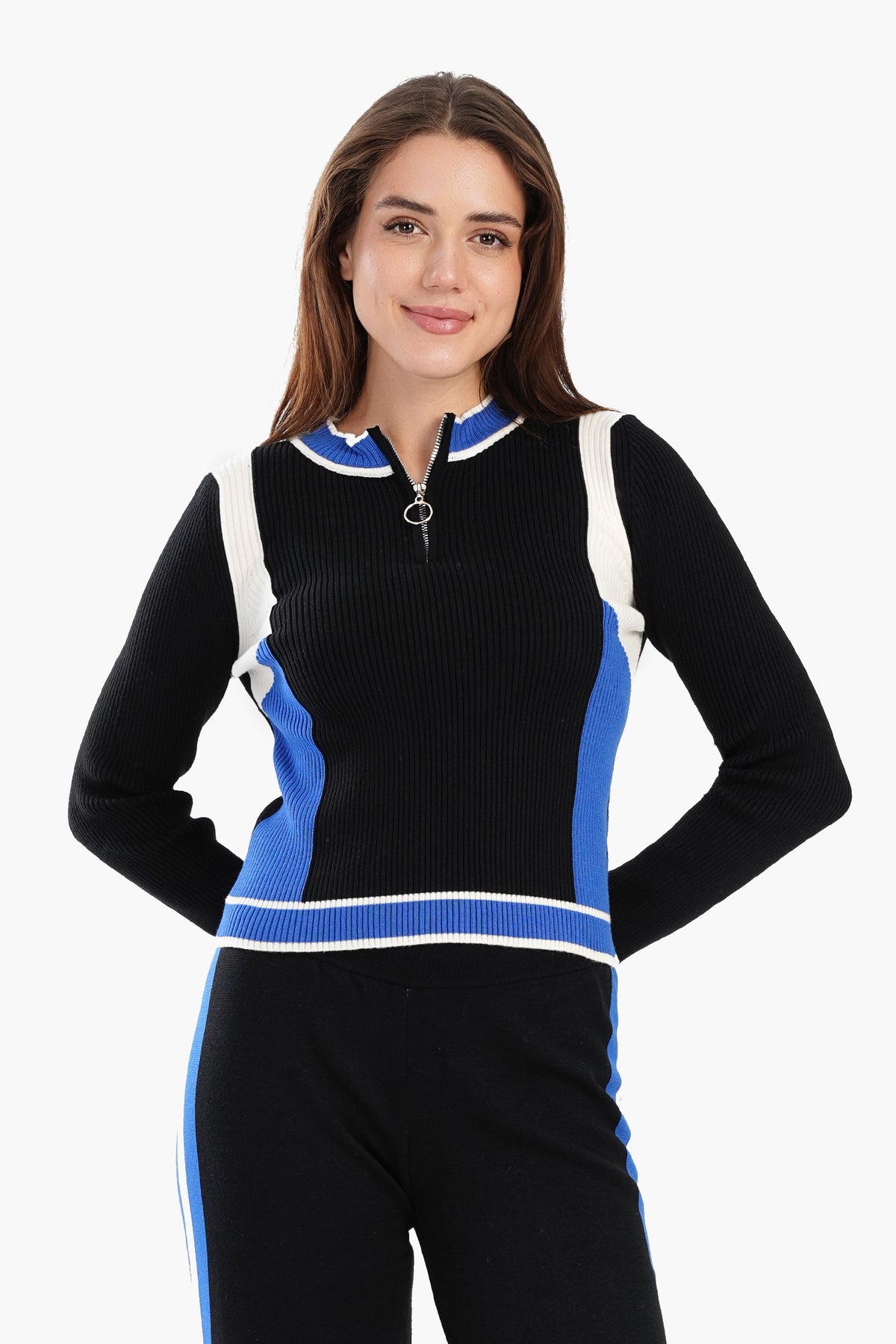 Tritone Mock Neck Pullover