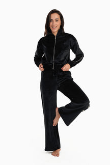 Velvet Cropped Pyjama Set