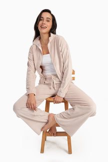 Velvet Cropped Pyjama Set