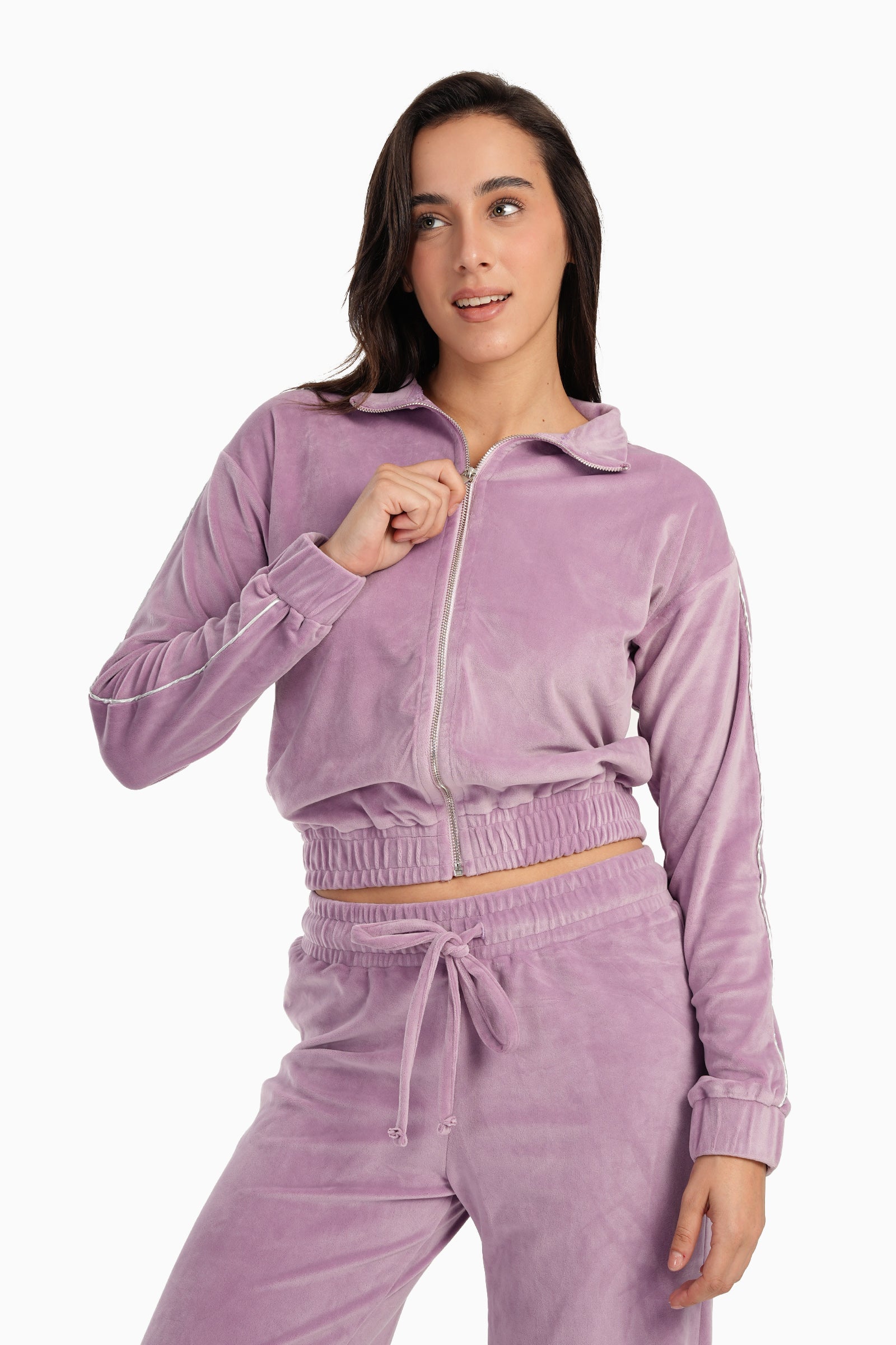 Velvet Cropped Pyjama Set