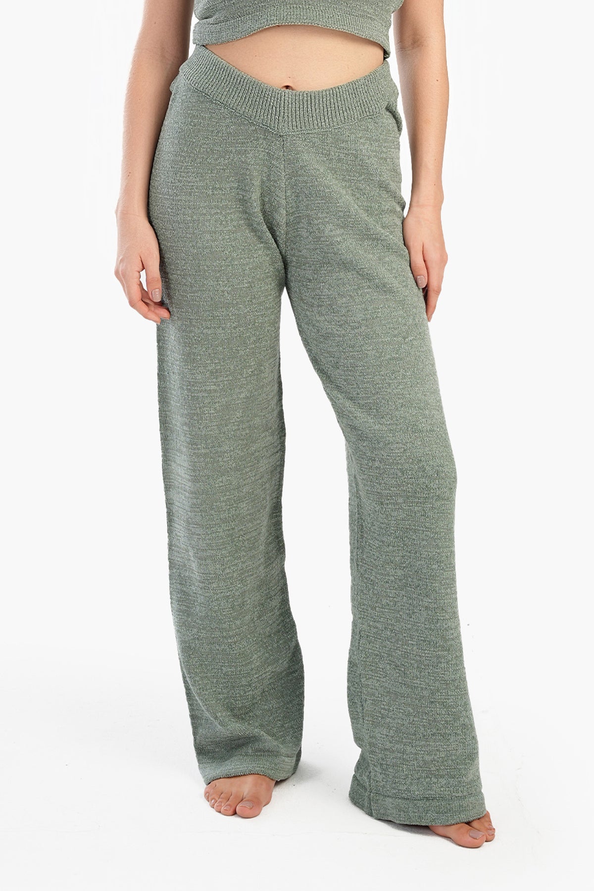 Knitted High Waist Pyjama Pants